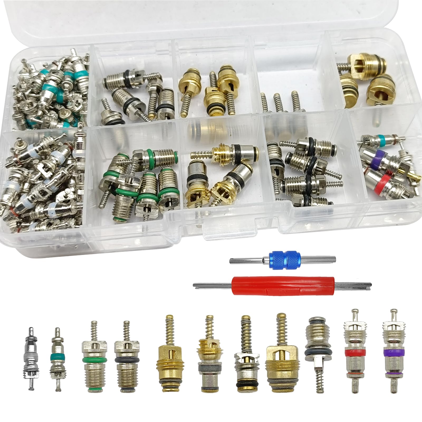 CmeRto front packaging kit showing 102-piece set and tools for quick stocking