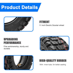 CMIYETO inner tube with 90° valve showing leak-proof installation benefit