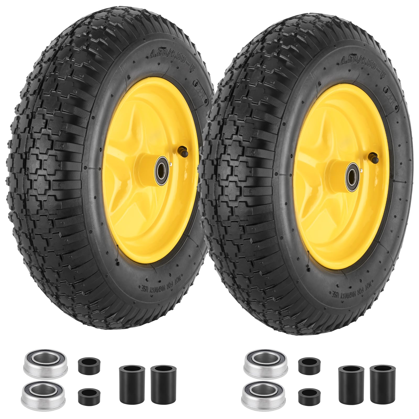 CMOOD front view of tire and rim showing ready-to-install wheel benefits durability