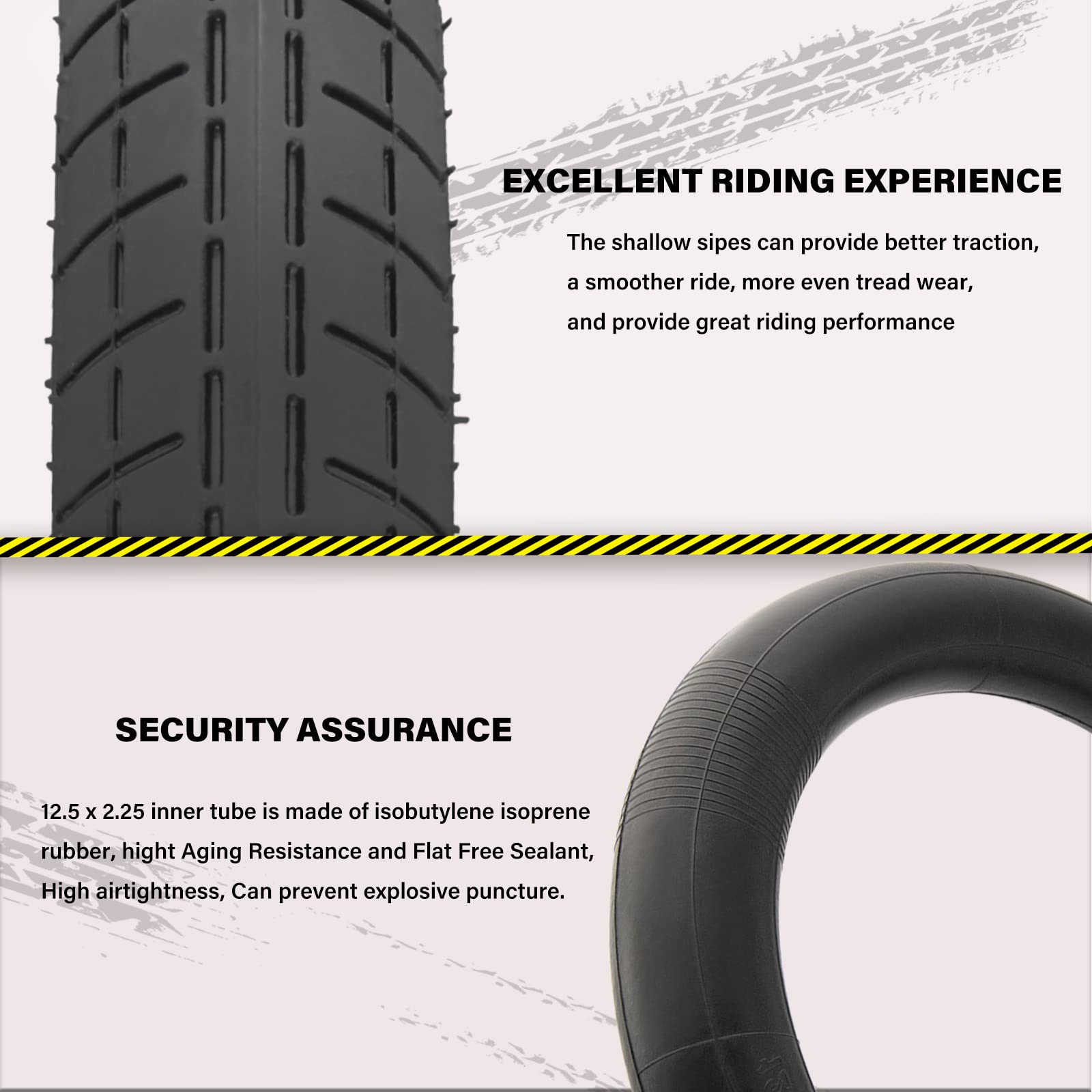 CMOOD close texture of butyl rubber showing durable material and superior air retention