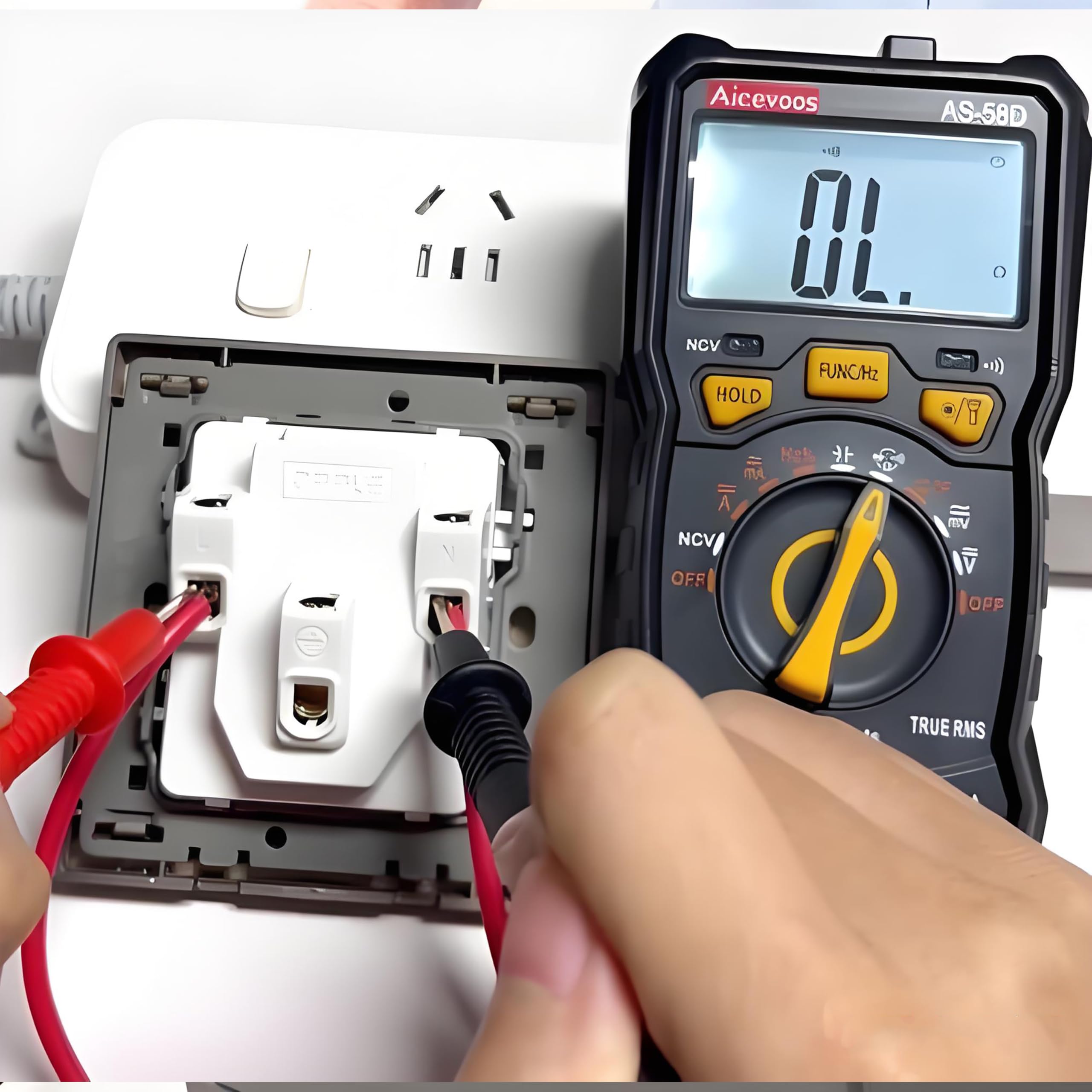 CNHIDEE TP1 red and black color-coded pair preventing polarity errors