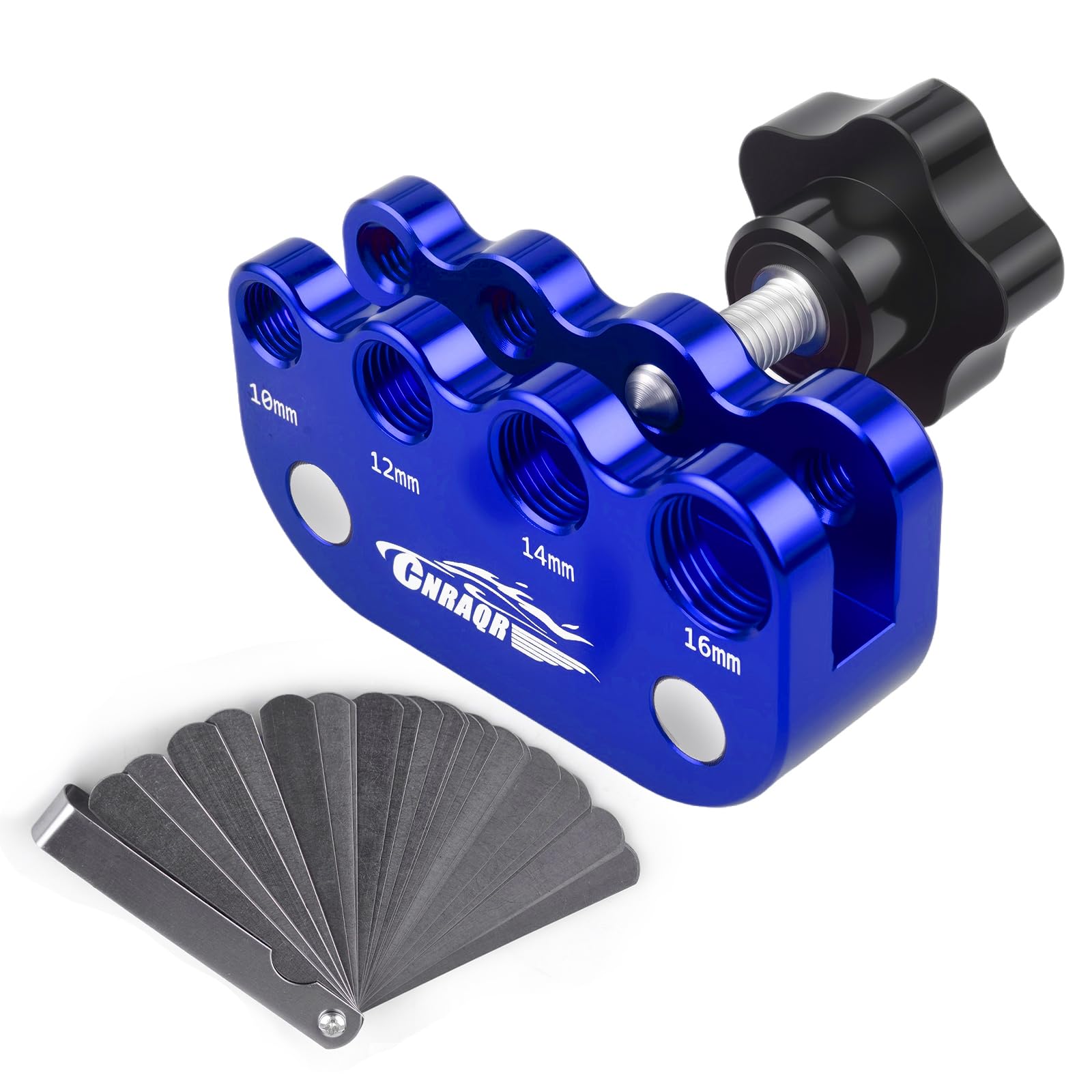 CNRAQR front view blue adapter showing universal fit and portability