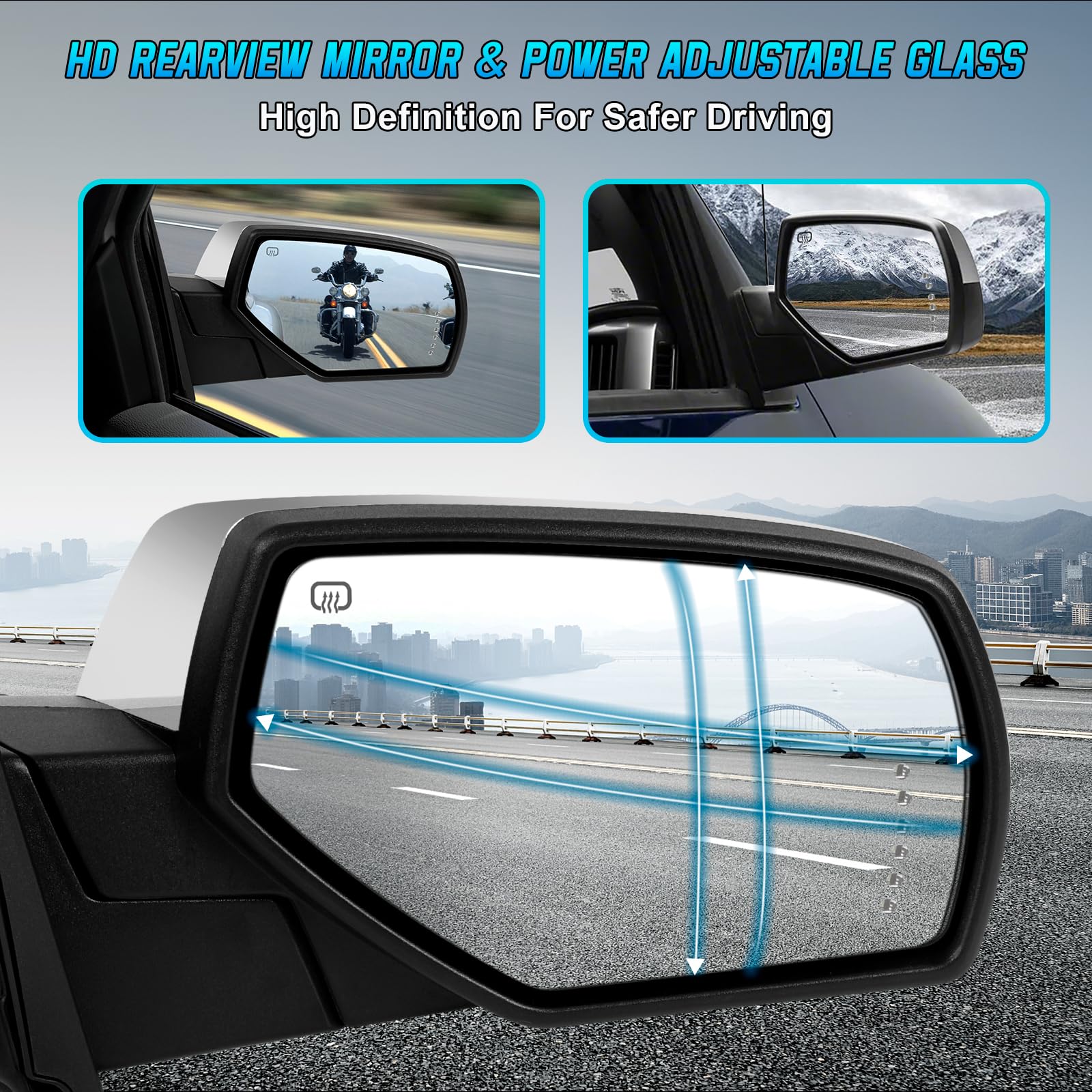 CNYGO integrated turn signal and puddle light showing improved visibility benefit
