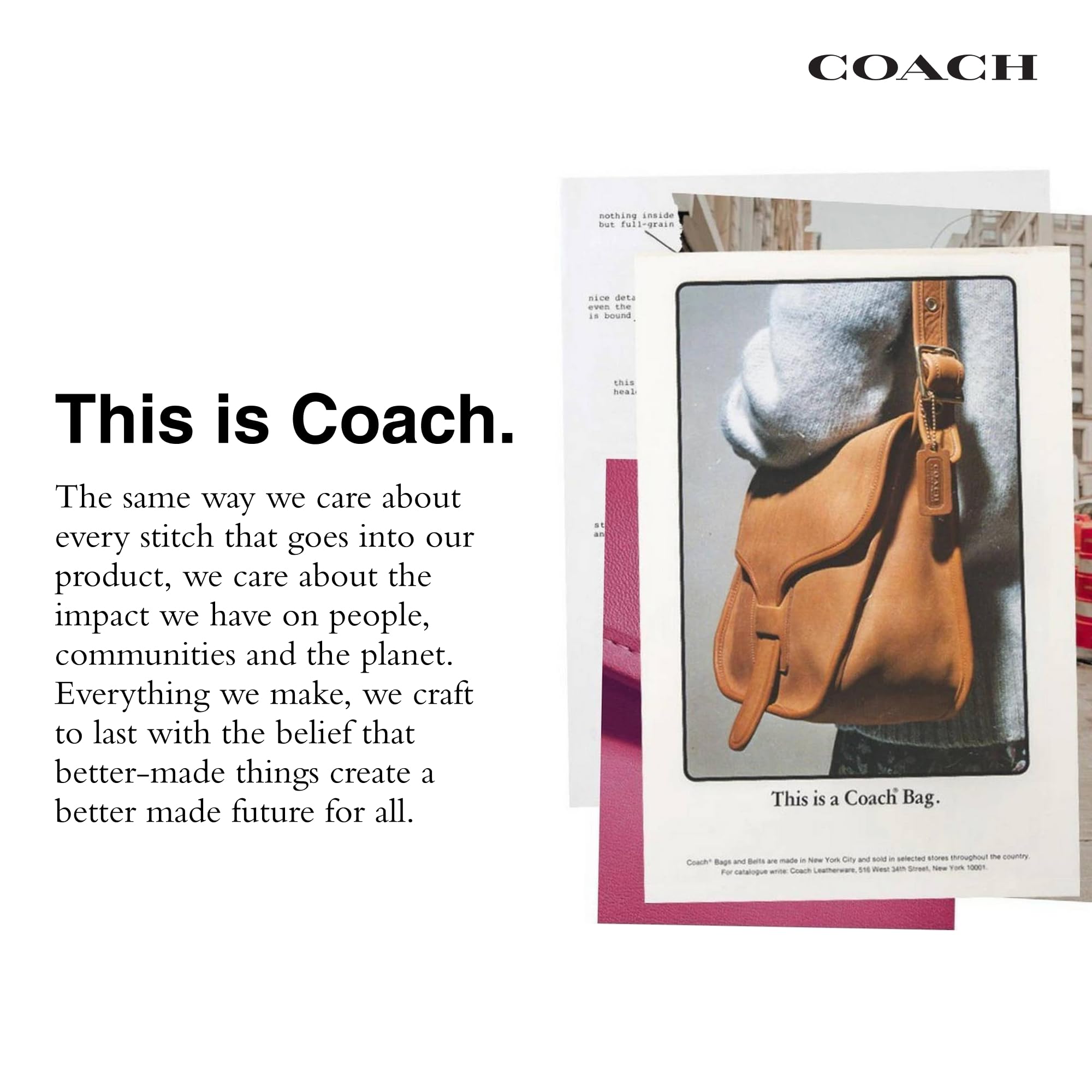 COACH conditioned handbag after buffing showing restored sheen and refreshed color