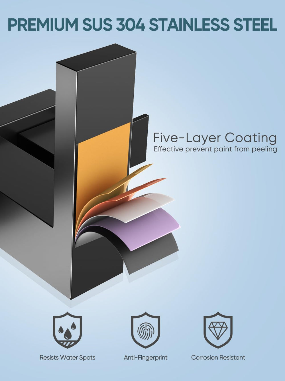 Cobbe side profile showing spout arc and splash-reducing aerator benefit