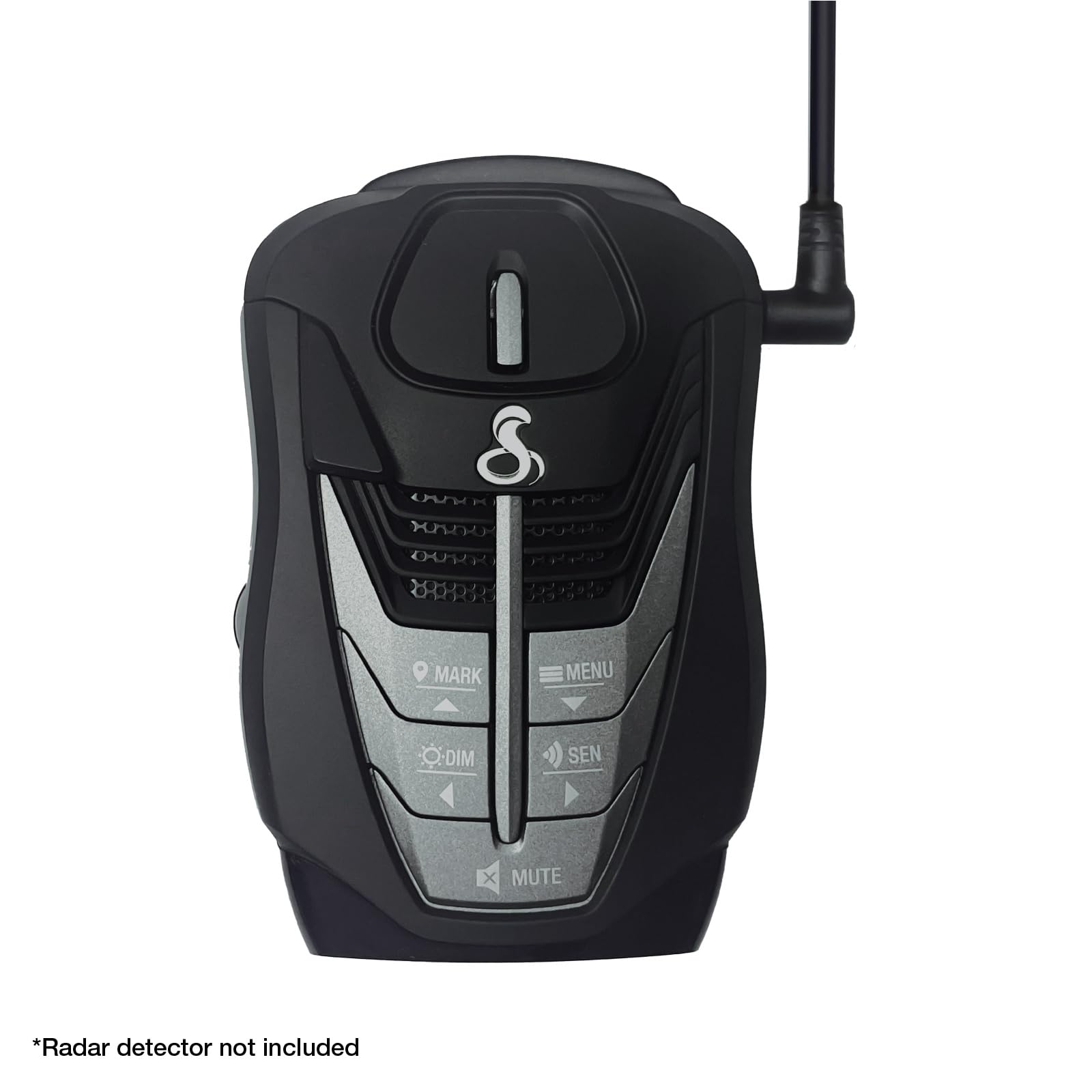 COBRA barrel connector closeup showing correct fit to radar detector