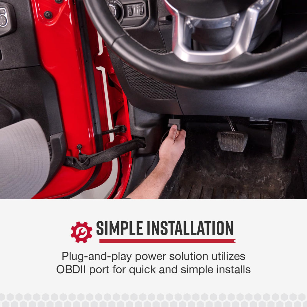 COBRA cable installed in vehicle dash providing uncluttered cabin benefit
