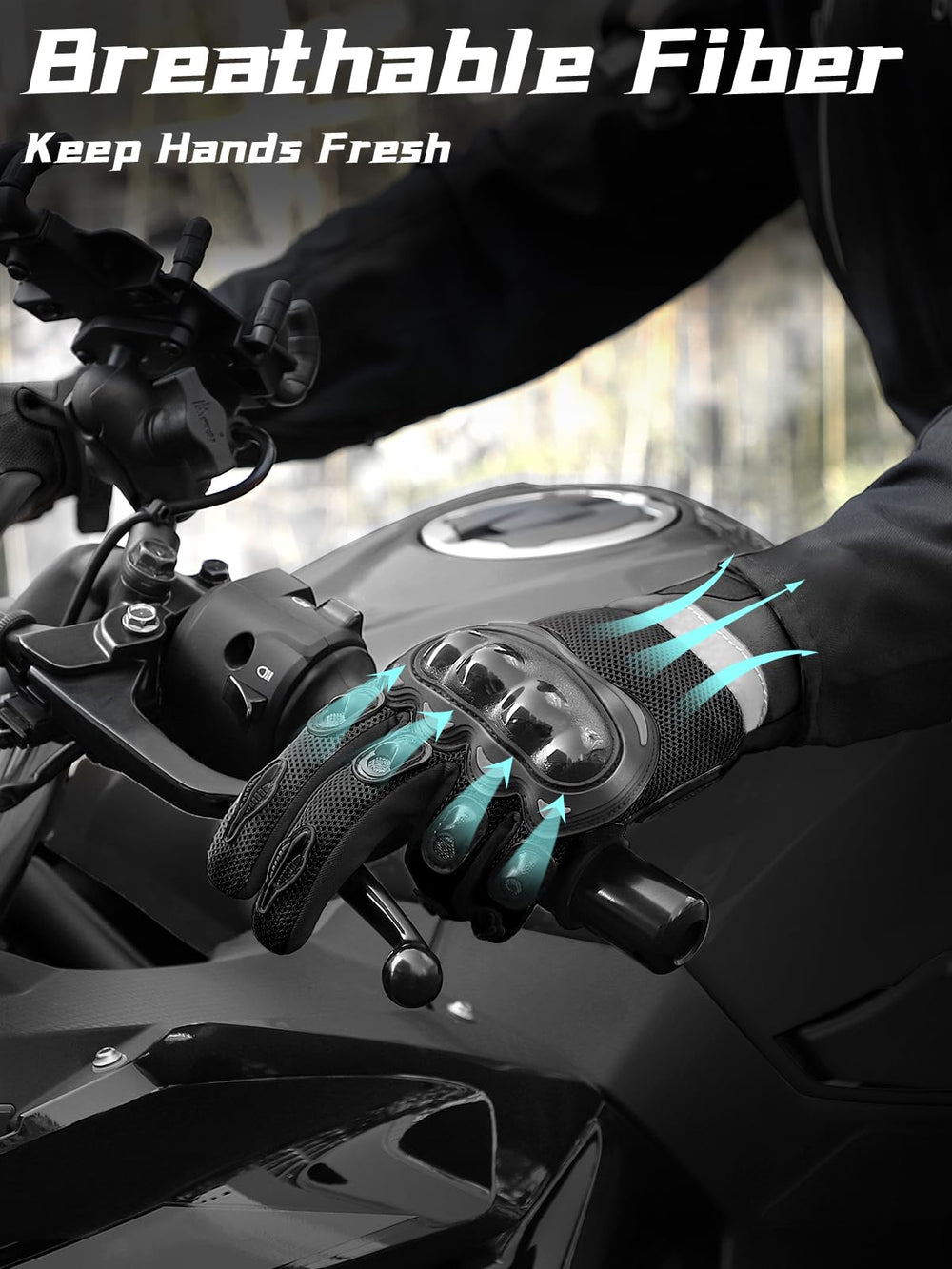 COFIT mesh close-up highlighting vents and airflow for cooler hands