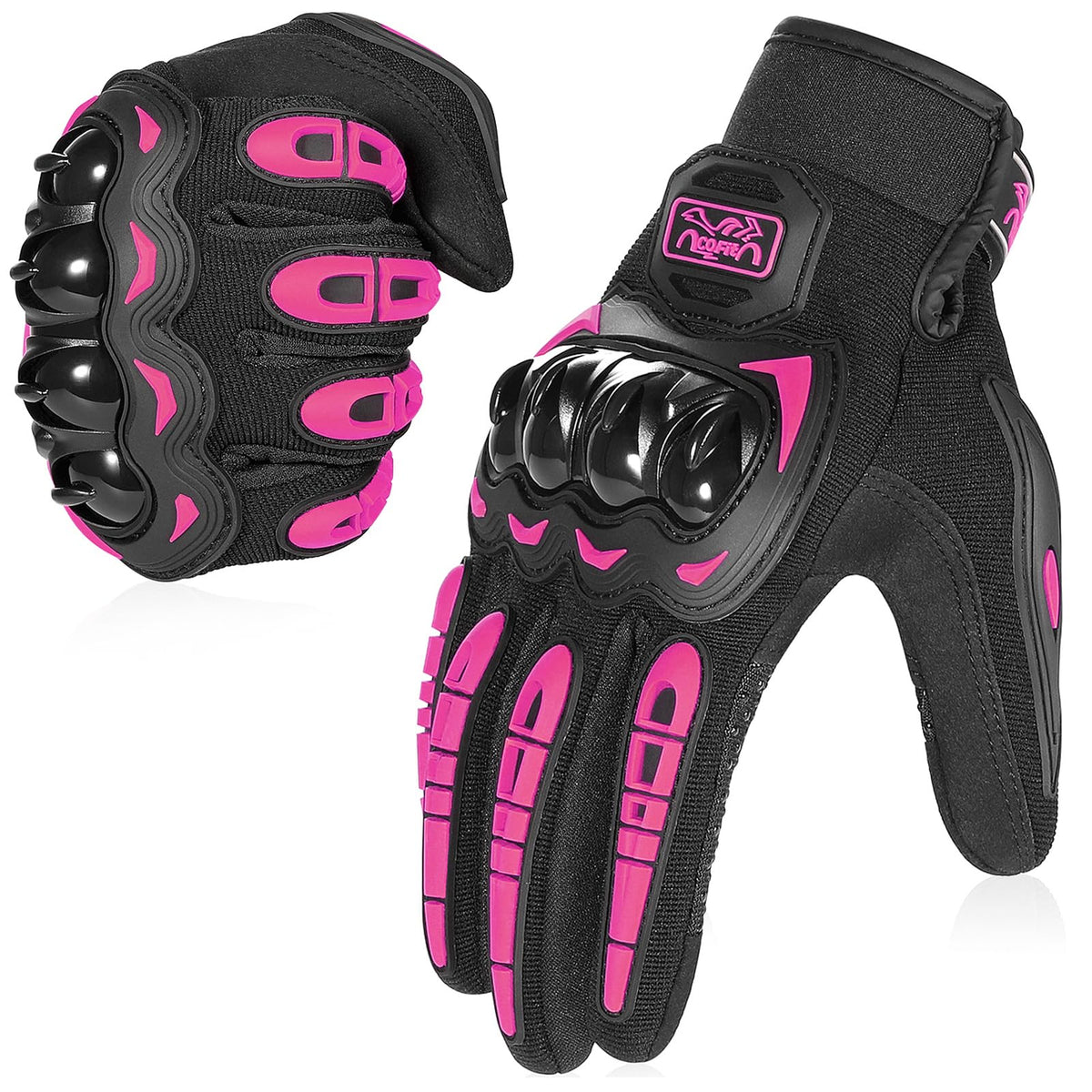 COFIT front view of pink L gloves showing full design and fit benefit