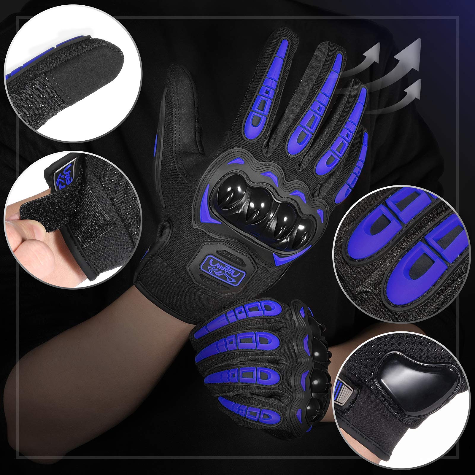 COFIT hard knuckle detail highlighting protective molded PVC armor
