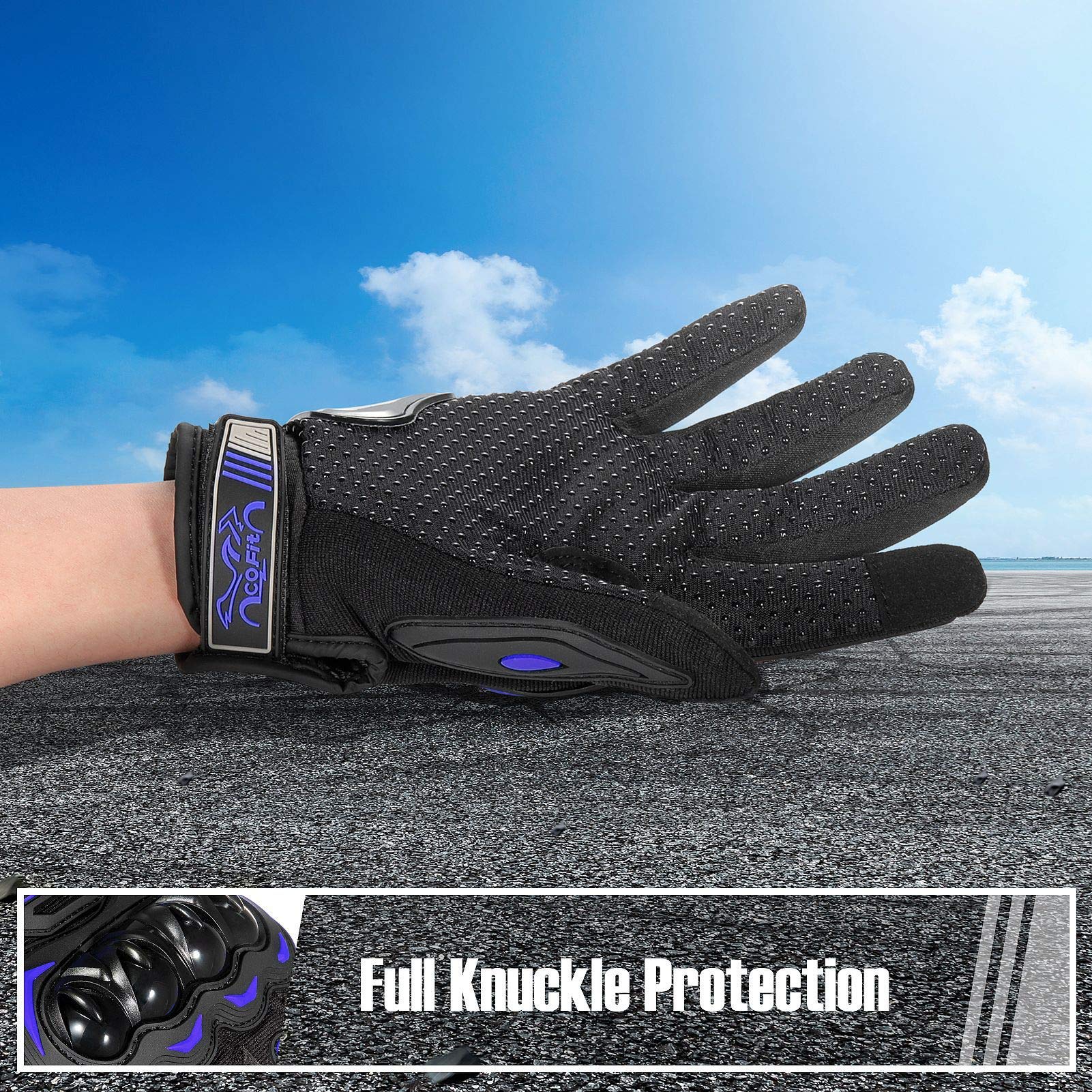 COFIT thumb and index conductive tips for touchscreen use on the go