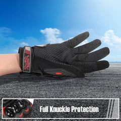 COFIT gloves on motorcycle handlebar demonstrating secure grip