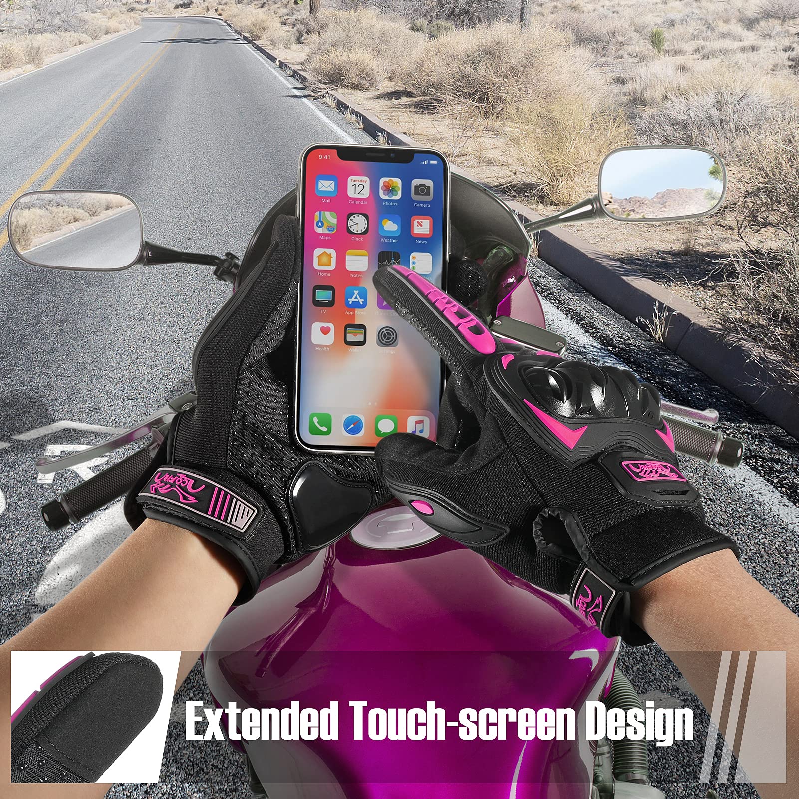 COFIT palm with silicone dots texture for improved handlebar grip benefit