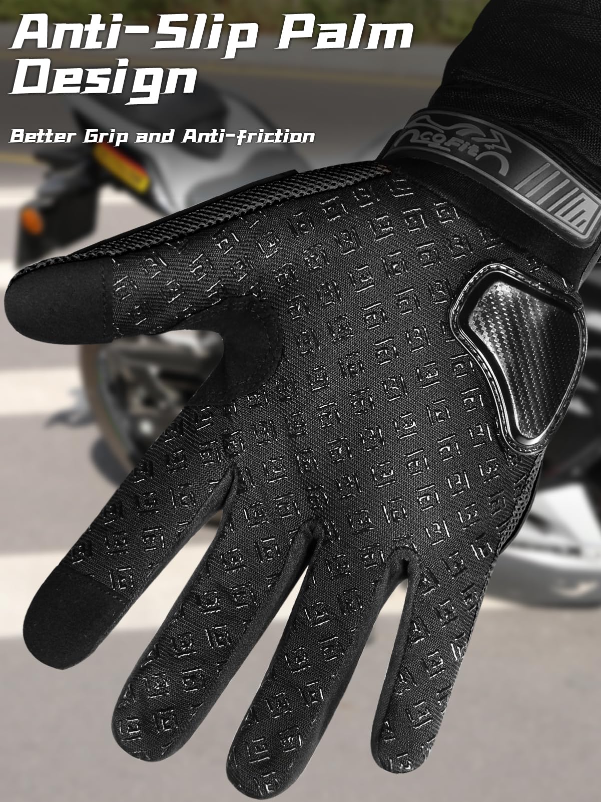 COFIT silicone palm detail improving grip and control on handlebars