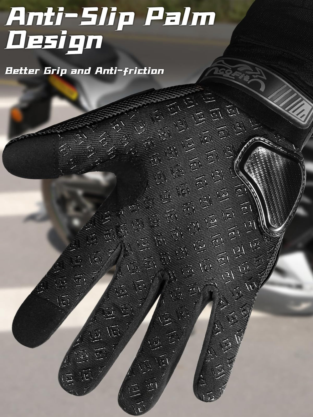 COFIT silicone palm detail improving grip and control on handlebars