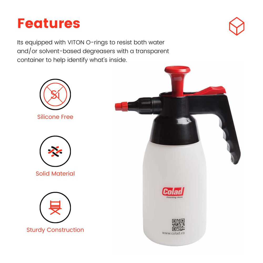 Colad nozzle adjustment close-up showing easy mist-to-jet control