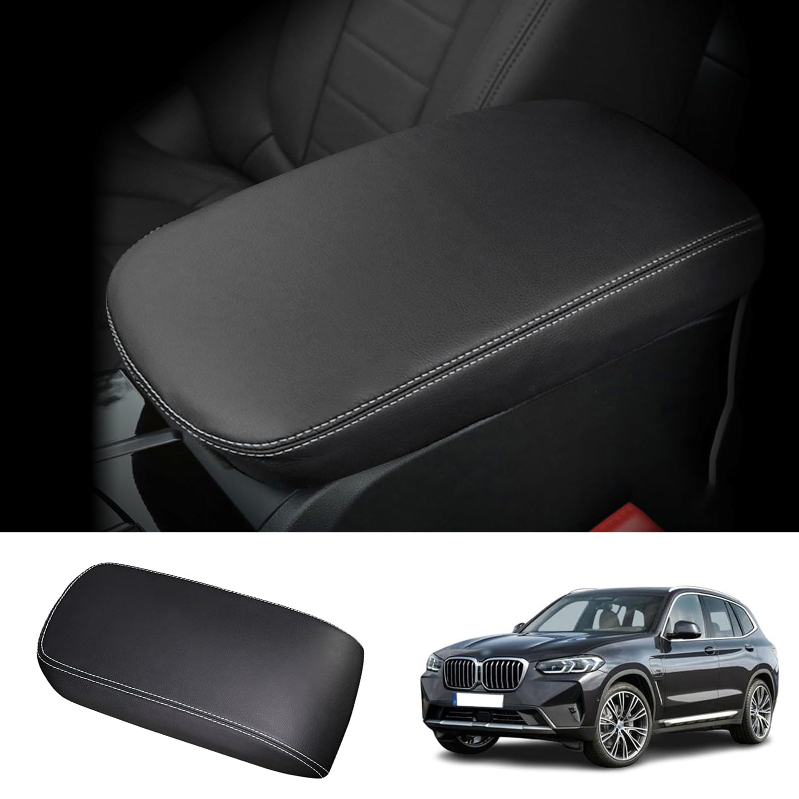 Coleya front view of center console cover showing precise fit and protection