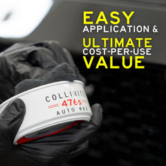 COLLINITE 476 water beading on painted surface after application, hydrophobic finish