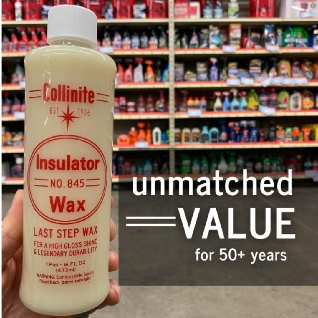 COLLINITE wax being applied to car hood for easy application