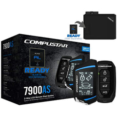 Compustar CS7900-AS bundle front packaging showing included components and benefits
