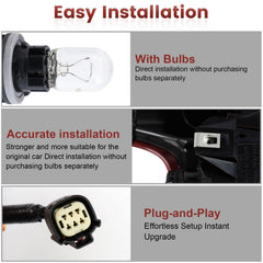 CONLLCON bulb and socket detail with bulbs preinstalled for convenience