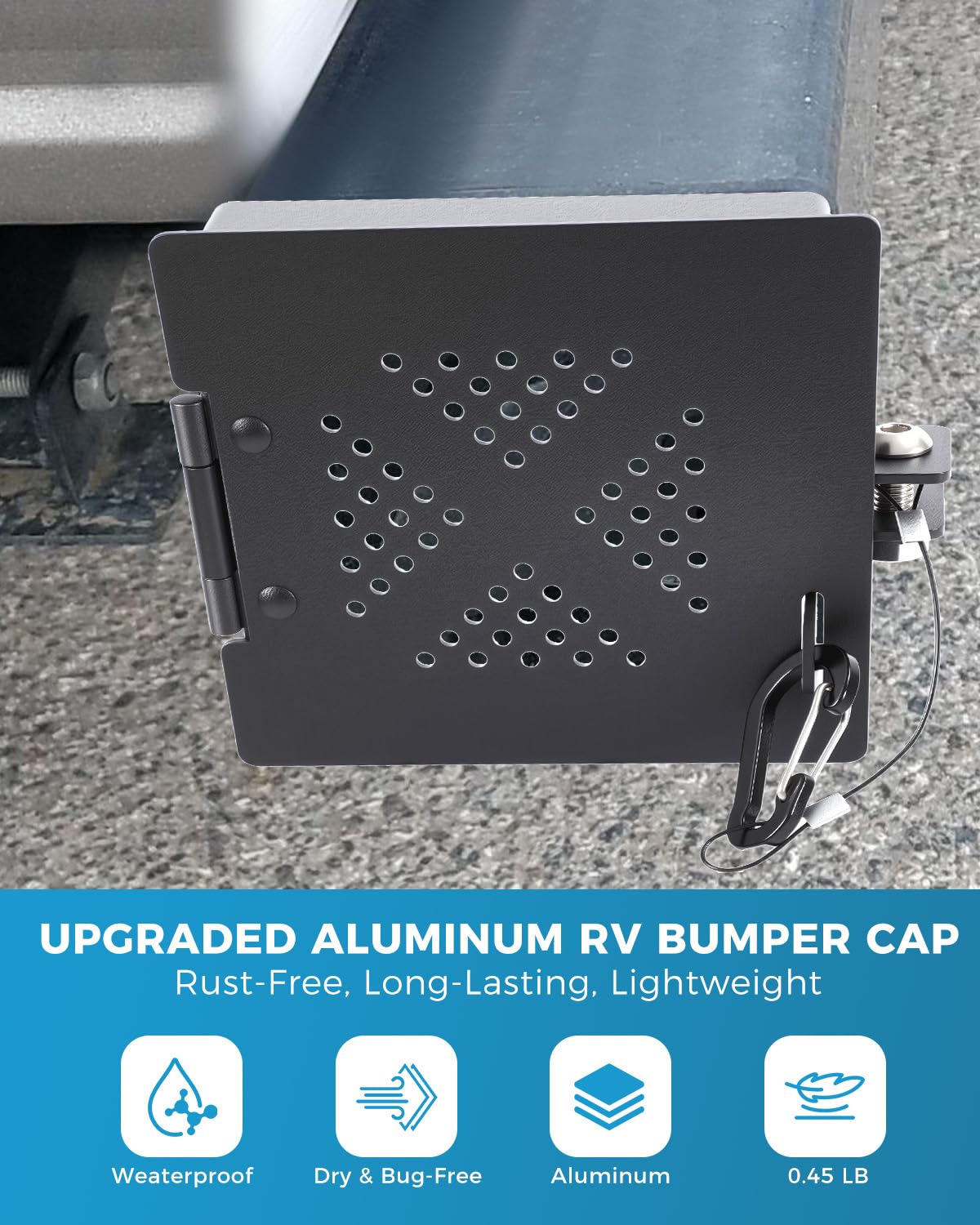 CONMWO rubber pads and screws included for vibration reduction and easy install
