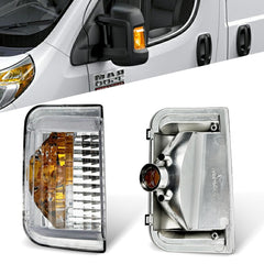 Convitex left mirror housing front view showing clear lens and OEM fitment benefit