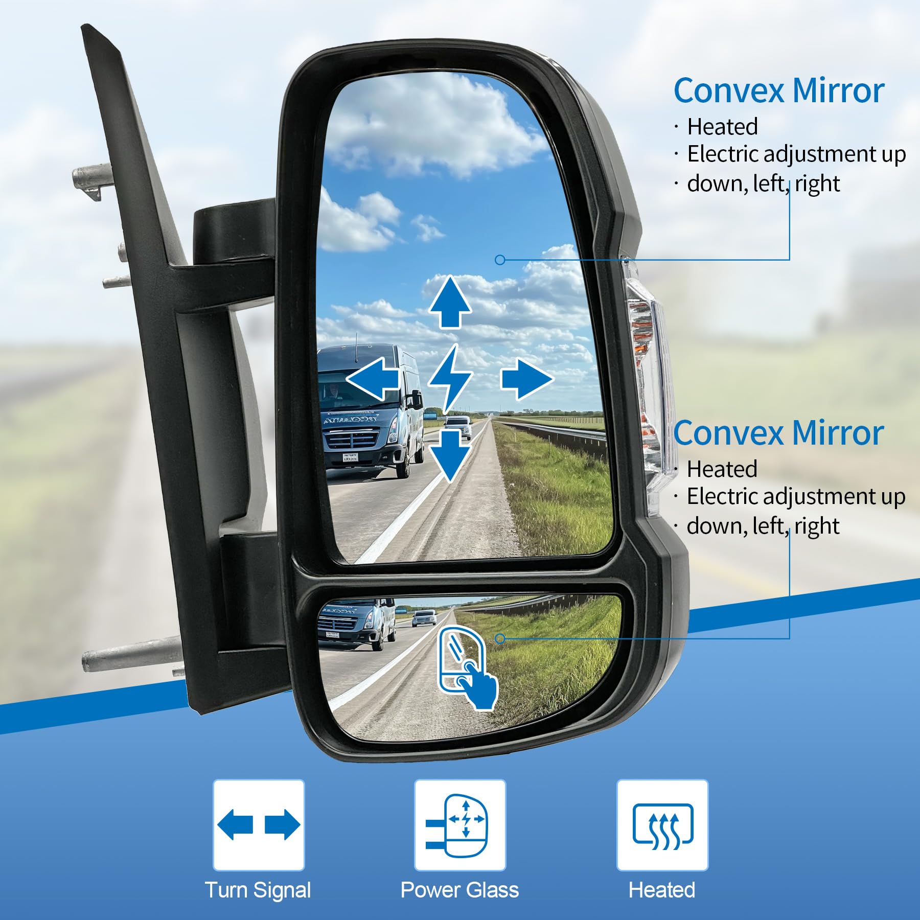 Convitex heated power glass close-up demonstrating anti-fog benefit
