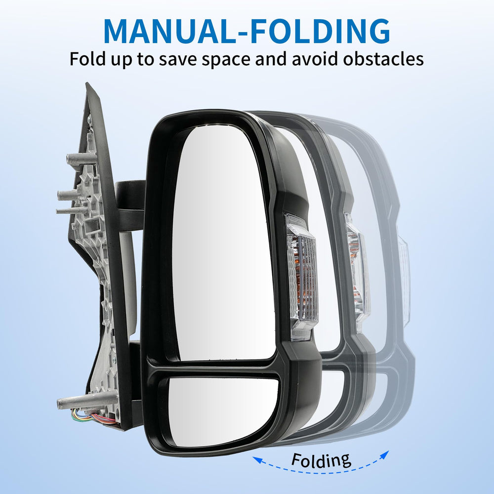 Convitex mirror integrated turn signal lens highlighting clearer signaling