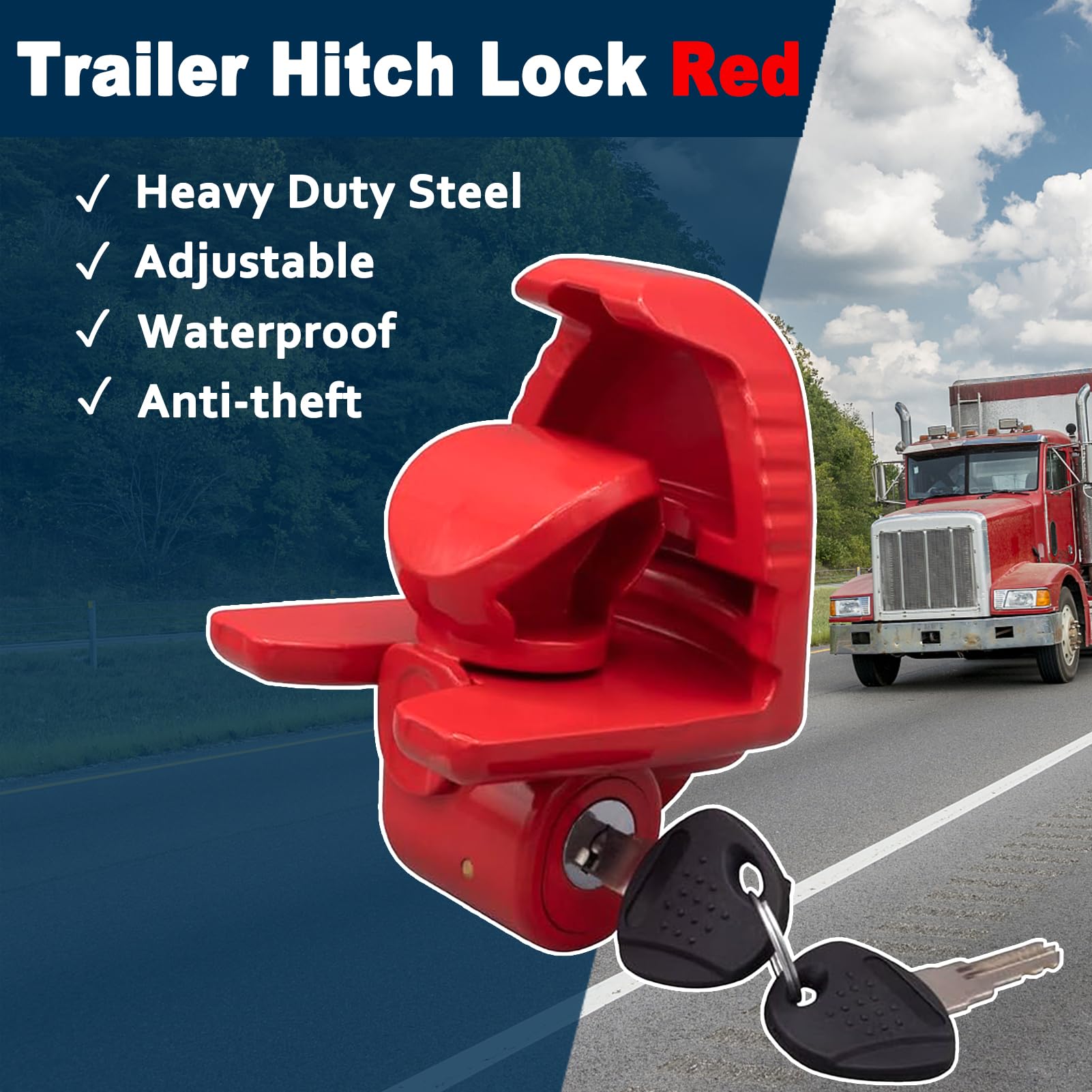 COOHAME beside a 2-inch hitch ball showing fit and scale advantage