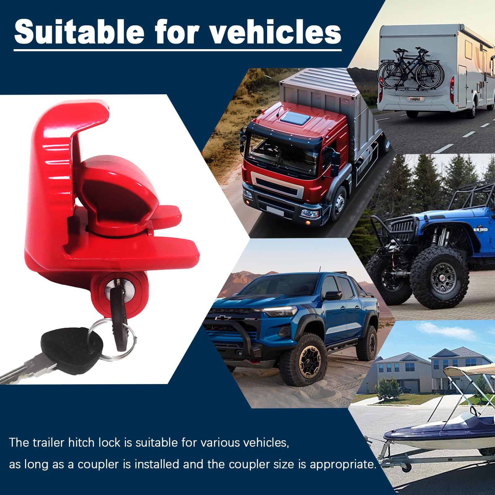 COOHAME on trailer at RV park highlighting visible theft deterrent