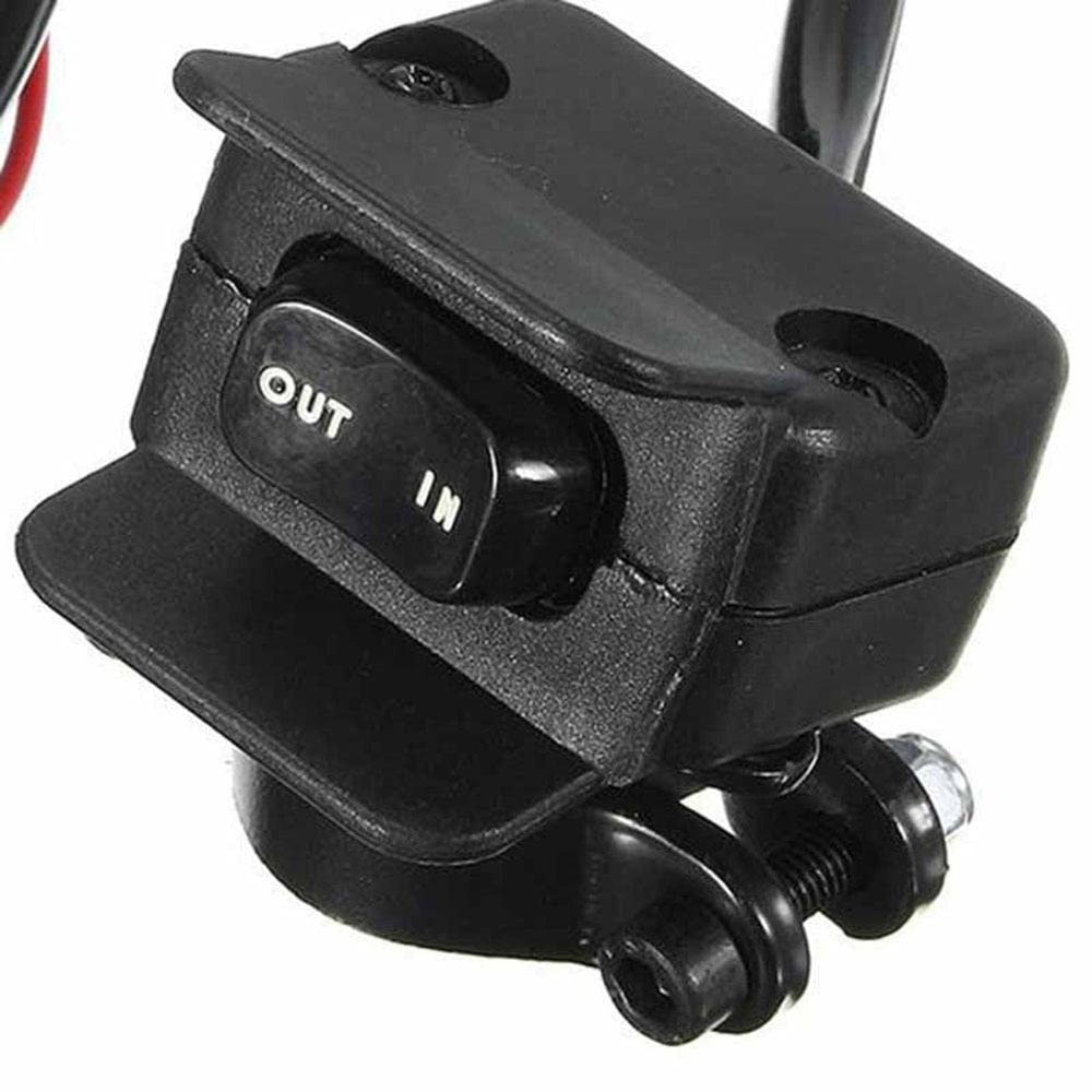 CORINTH ZHUOTOP front view of handlebar winch control showing compact design and easy access