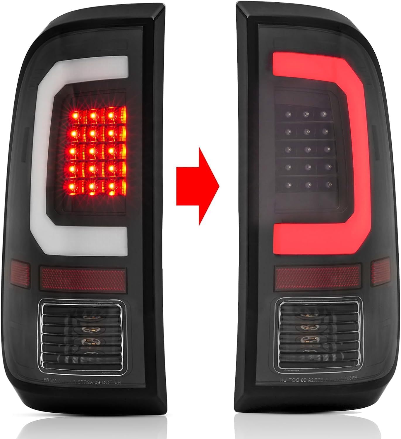 corkiauto nighttime truck rear demonstrating brighter visibility
