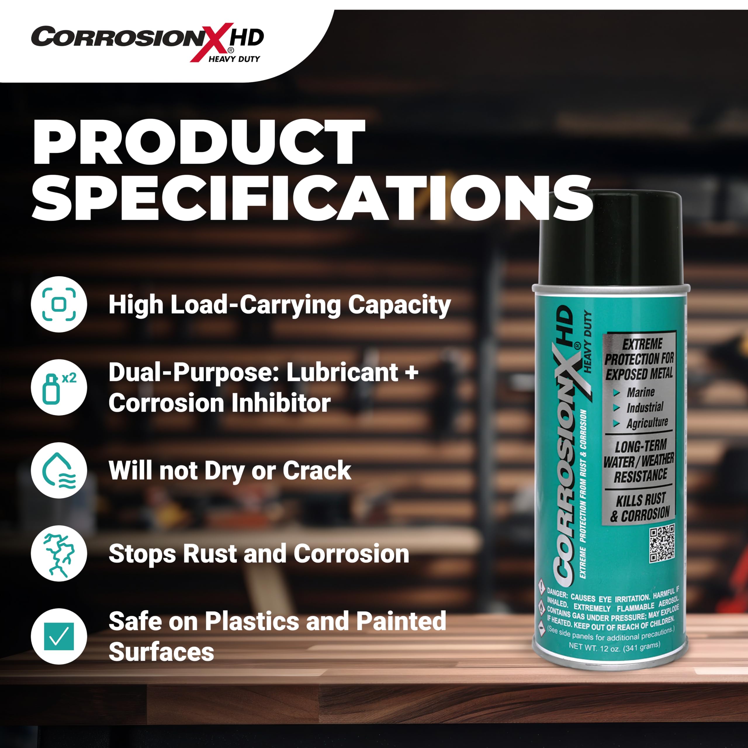 Demonstration of CorrosionX holding up to pressure washing for longevity