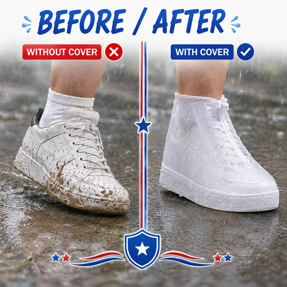 Cotkkstt folded overshoes compact in a bag for easy portability
