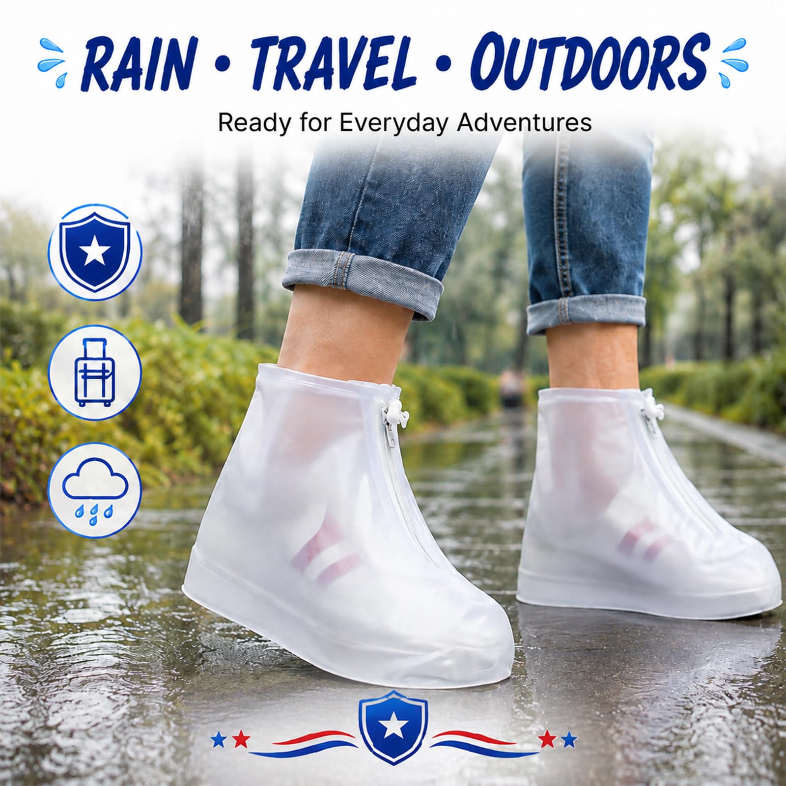 Cotkkstt a pair over dress shoes showing transparent coverage