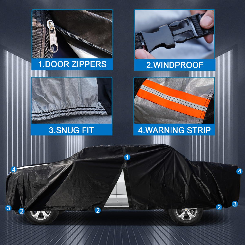 Cotryvox driver-side zipper open for quick cabin access and convenient use