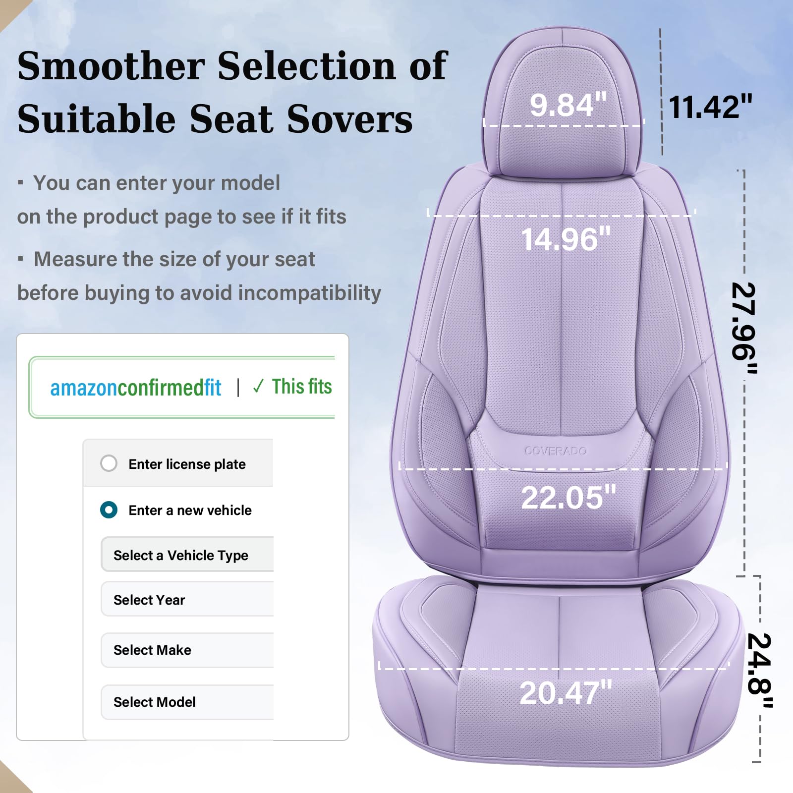 Coverado driver side showing controls access and maintained seat functionality