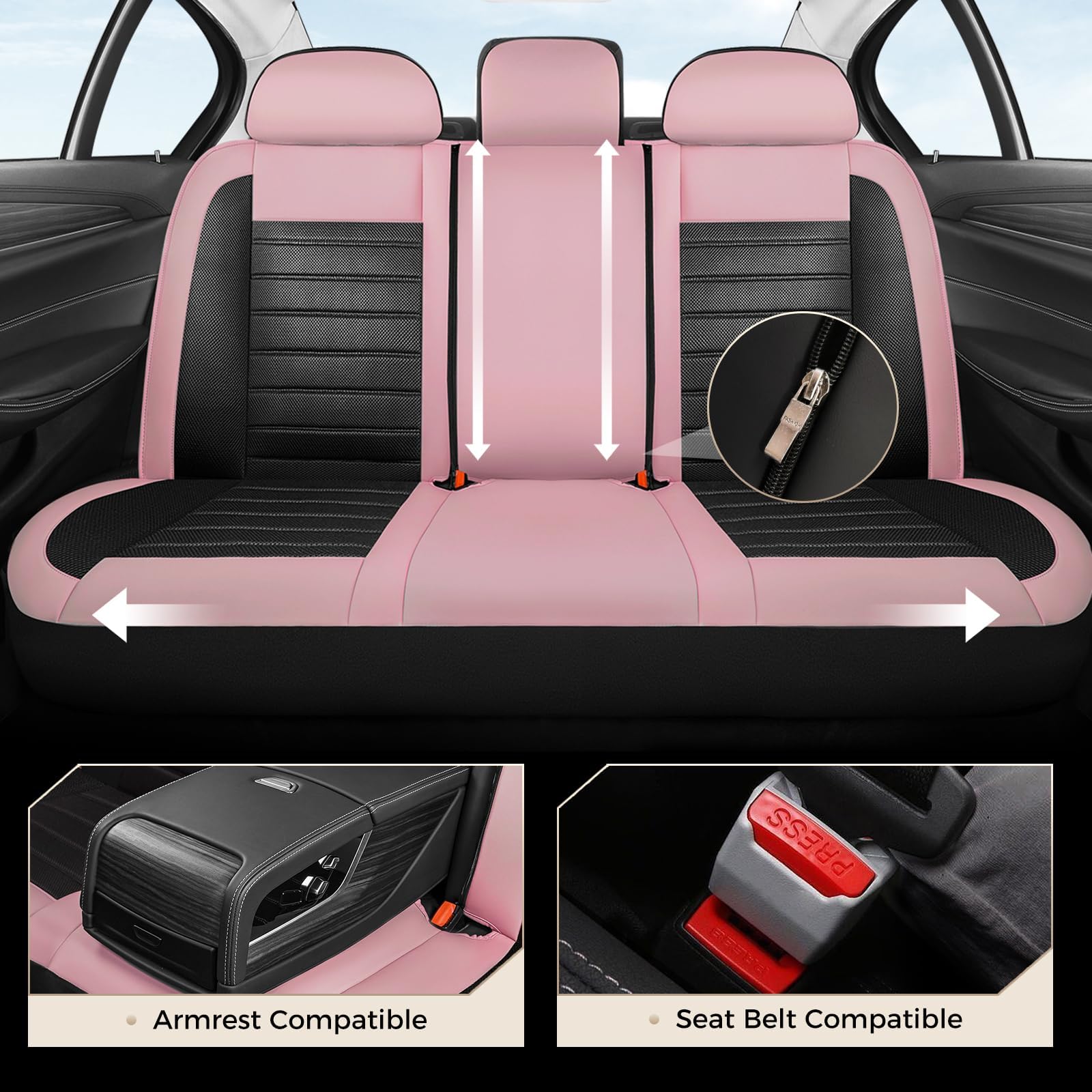 Coverado mesh panel detail shows breathable fabric for cooler seating comfort