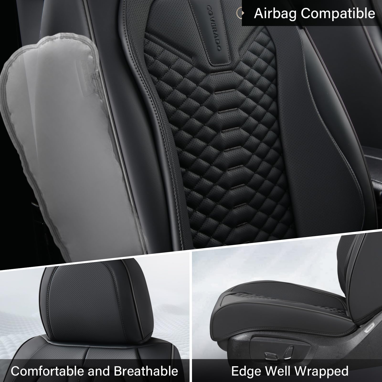 Coverado rear seat full coverage protecting upholstery from spills