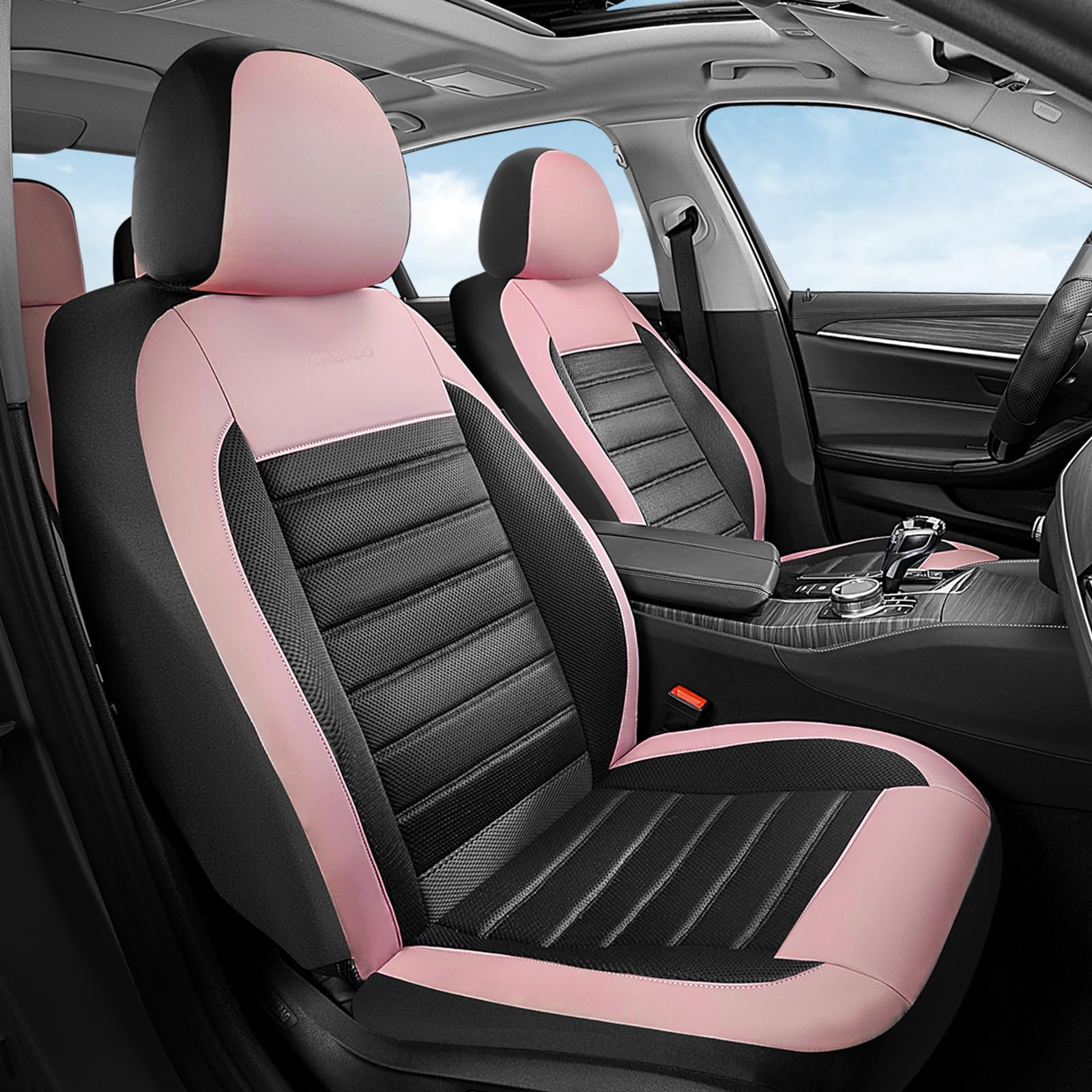 Coverado rear seat wide shot displaying full five-seat coverage and fit