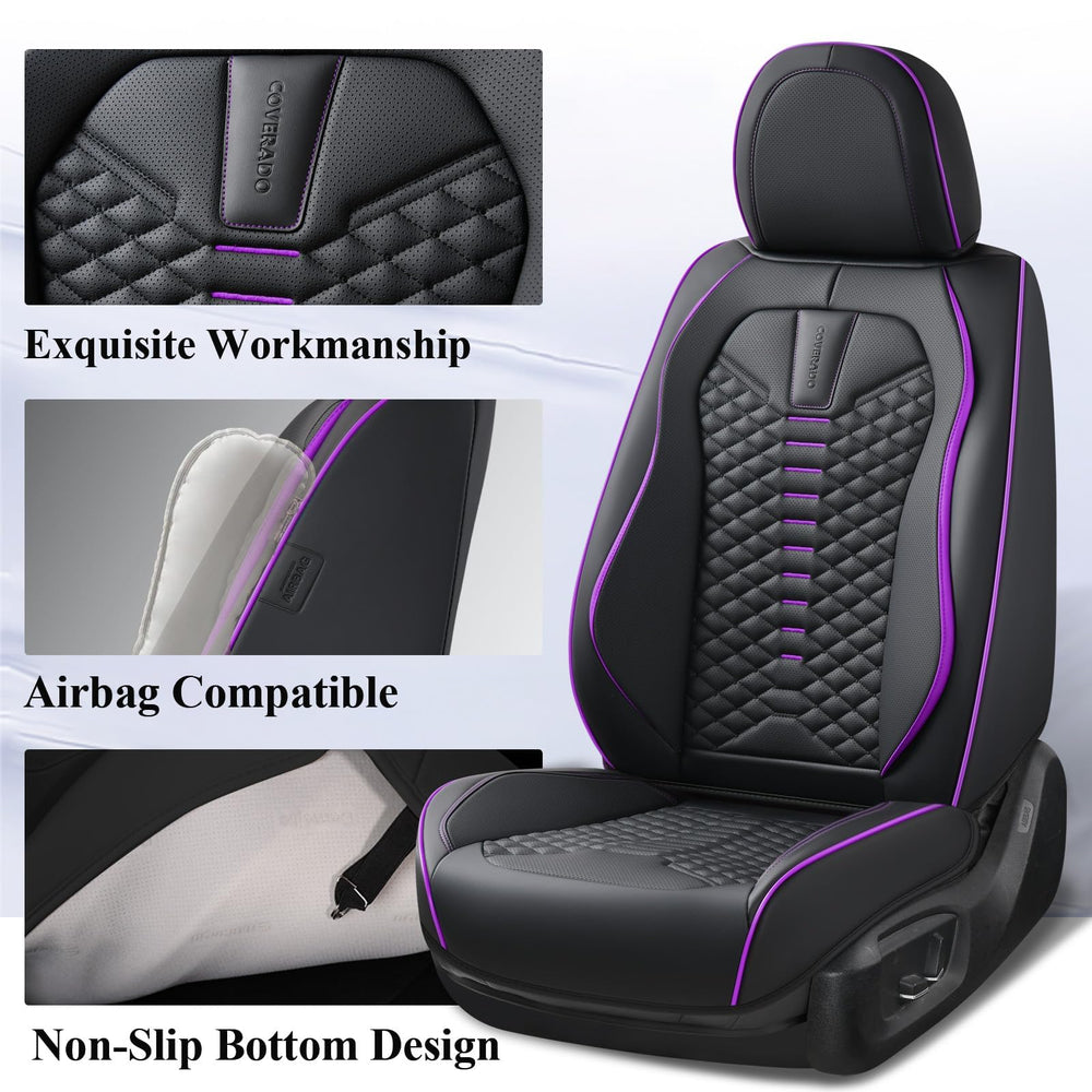 Coverado rear seats with extra pocket providing on-the-go storage
