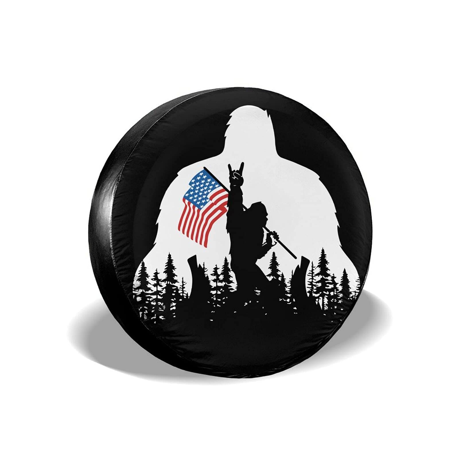 cozipink Bigfoot flag front view showing bold design and curb appeal