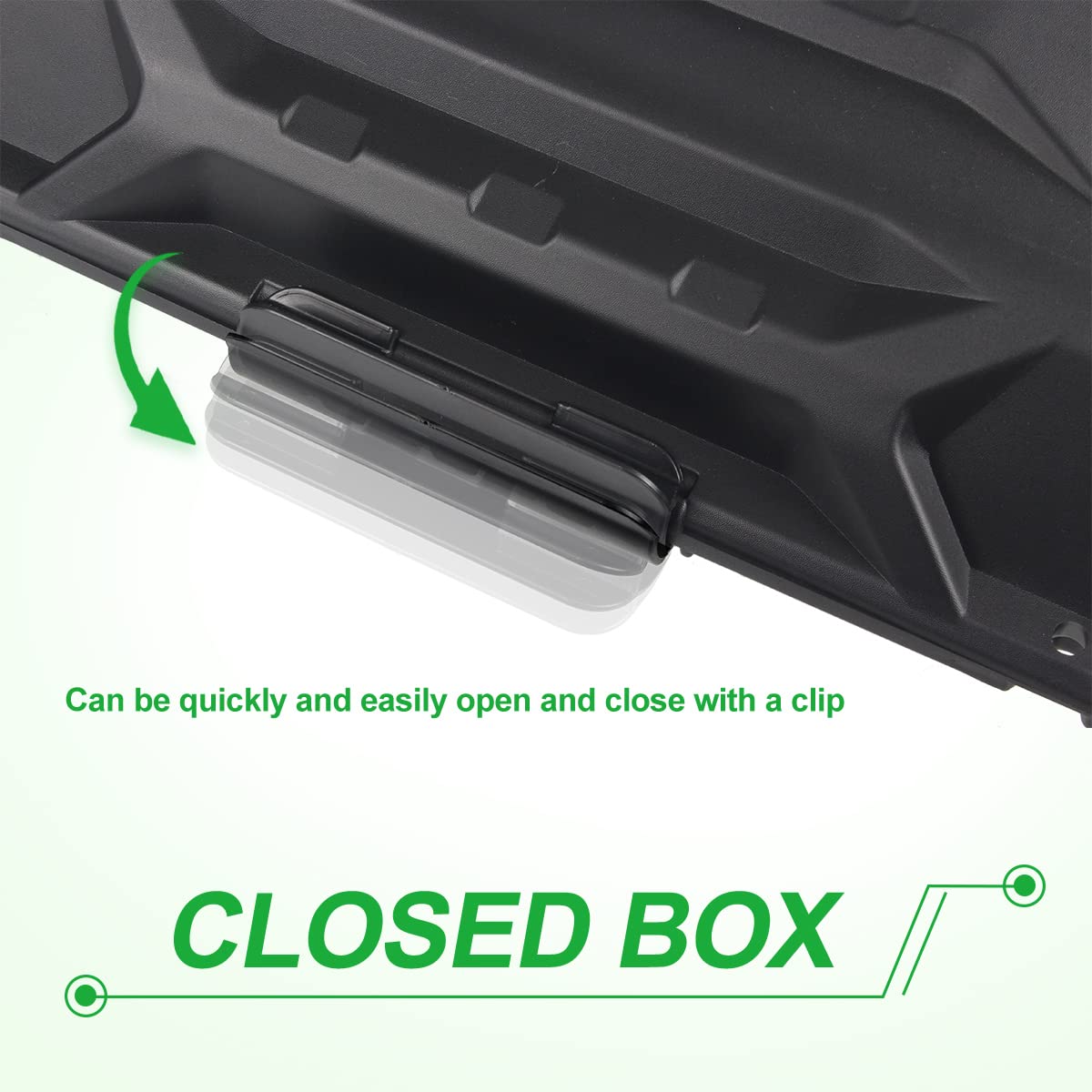 CPOWACE installed on Can-Am Defender dashboard adding convenient storage