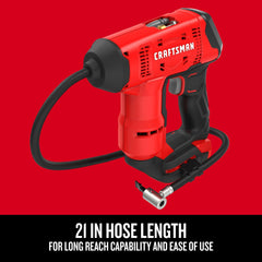 CRAFTSMAN onboard accessory storage holding nozzle and needle neatly