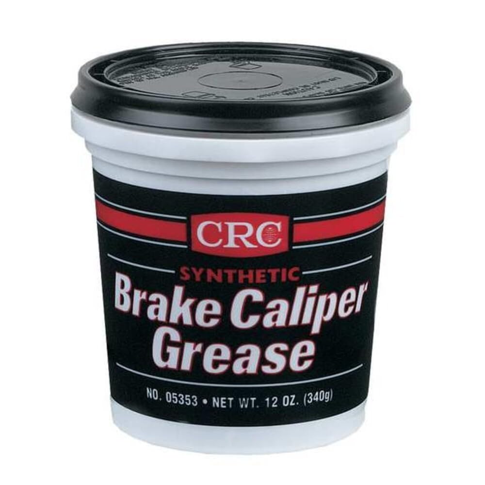 CRC brake caliper grease tub front view showing label and product use benefit