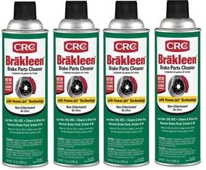 CRC Brakleen front can close-up showing label and quick-clean benefit