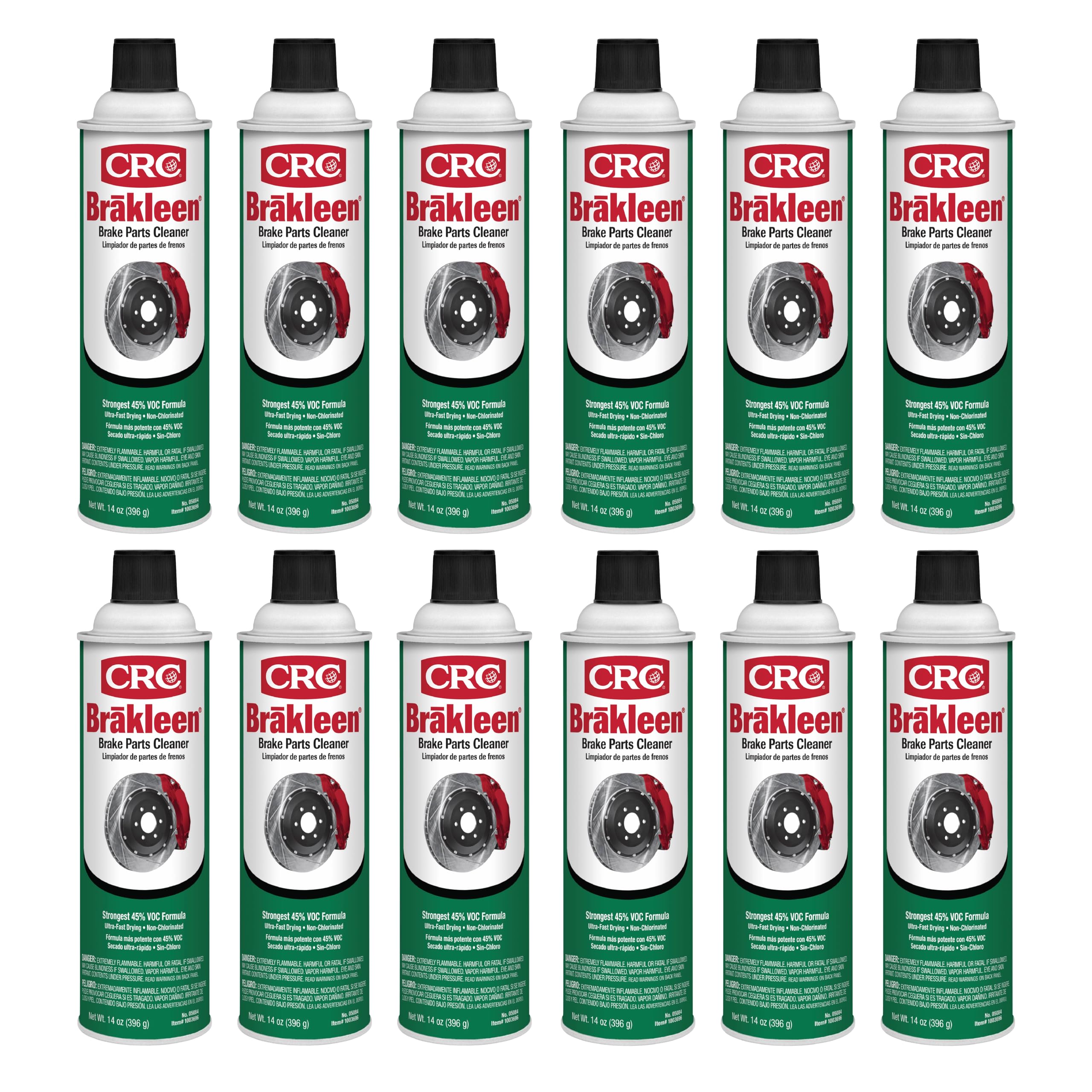 CRC Brakleen front packaging showing product and volume for reliable shop supply