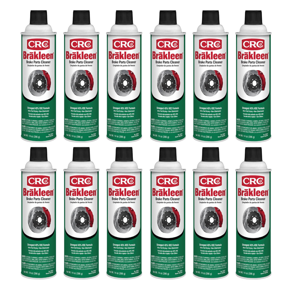 CRC Brakleen front packaging showing product and volume for reliable shop supply