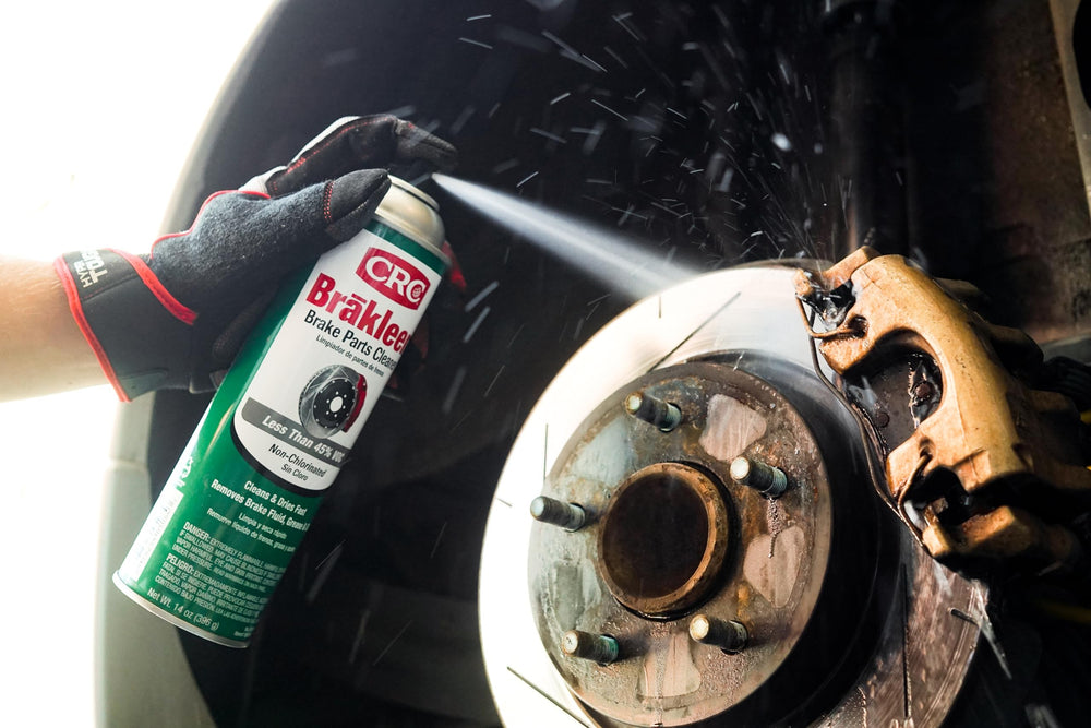 CRC Brakleen nozzle and cap detail for precise spray control and targeting